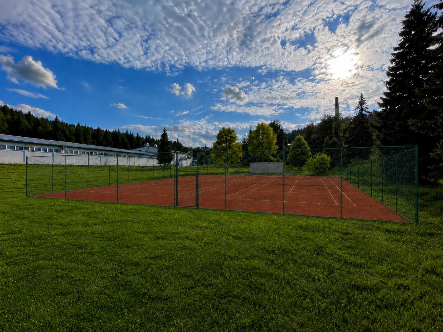 final design of the tennis court